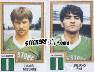 Sticker Daniel Misonne / Juliano Ena - Football Belgium 1983-1984 - Panini
