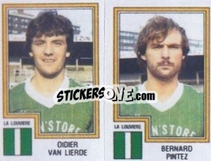 Sticker Didier van Lierde / Bernard Pintez - Football Belgium 1983-1984 - Panini