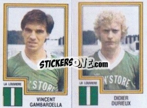 Cromo Vincent Gambardella / Didier Durieux - Football Belgium 1983-1984 - Panini