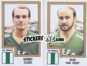 Figurina Ronny Claes / Rudi van Hoof - Football Belgium 1983-1984 - Panini