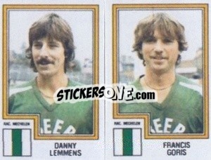 Sticker Danny Lemmens / Francis Goris - Football Belgium 1983-1984 - Panini