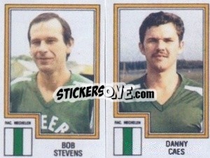 Sticker Bob Stevens / Danny Caes - Football Belgium 1983-1984 - Panini