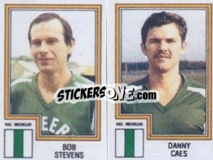 Sticker Bob Stevens / Danny Caes - Football Belgium 1983-1984 n. 410 - Panini