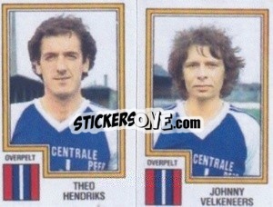 Sticker Theo Hendriks / Johnny Velkeneers - Football Belgium 1983-1984 - Panini