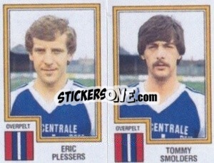 Sticker Eric Plessers / Tommy Smolders - Football Belgium 1983-1984 - Panini