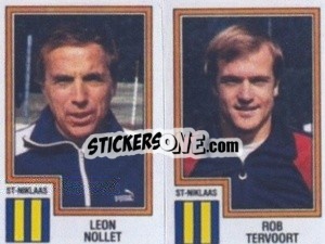 Sticker Leon Nollet / Rob Tervoort - Football Belgium 1983-1984 - Panini