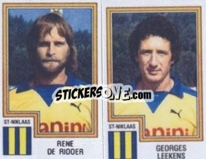 Sticker Rene de Ridder / Georges Leekens - Football Belgium 1983-1984 - Panini