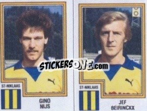 Cromo Gino Nijs / Jef Beirinckx - Football Belgium 1983-1984 - Panini