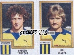 Sticker Freddy Truyens / Luc Bevers - Football Belgium 1983-1984 n. 421 - Panini