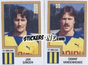 Cromo Jan Simoen / Fanny Vandenhende - Football Belgium 1983-1984 - Panini