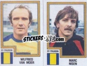 Sticker Wilfried van Moer / Marc Nisen - Football Belgium 1983-1984 n. 423 - Panini