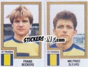 Cromo Frans Beckers / Wilfried Sleurs - Football Belgium 1983-1984 - Panini