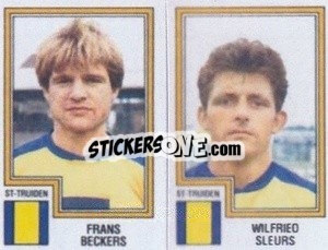 Sticker Frans Beckers / Wilfried Sleurs - Football Belgium 1983-1984 n. 424 - Panini