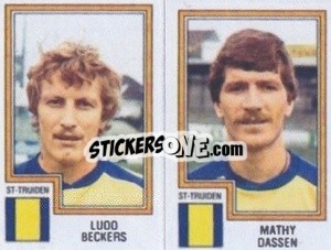 Sticker Ludo Beckers / Mathy Dassen - Football Belgium 1983-1984 - Panini