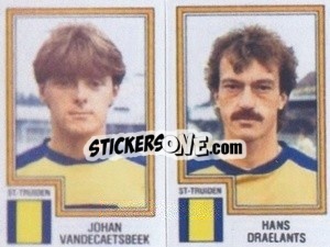 Sticker Johan Vandecaetsbeek / Hans Draelants - Football Belgium 1983-1984 - Panini