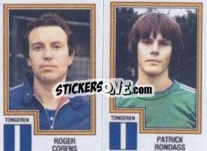 Sticker Roger Corens / Patrick Rondags - Football Belgium 1983-1984 - Panini
