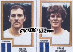 Sticker Andre Scheen / Frans Rondags - Football Belgium 1983-1984 - Panini