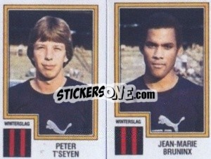 Figurina Peter T'Seyen / Jean-Marie Bruninx - Football Belgium 1983-1984 - Panini