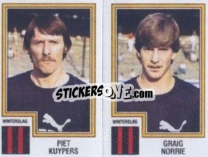 Sticker Piet Kuypers / Graig Norrie - Football Belgium 1983-1984 - Panini