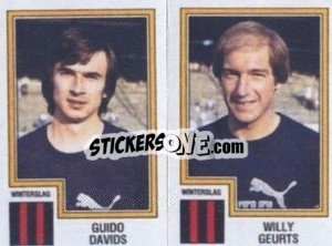 Sticker Guido Davids / Willy Geurts - Football Belgium 1983-1984 n. 439 - Panini