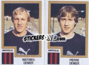 Sticker Mathieu Denier / Pierre Denier - Football Belgium 1983-1984 - Panini