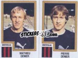 Sticker Mathieu Denier / Pierre Denier - Football Belgium 1983-1984 n. 440 - Panini