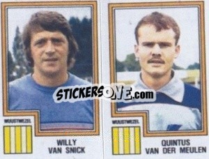 Cromo Willy van Snick / Quintus van der Leulen - Football Belgium 1983-1984 - Panini