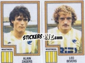 Sticker Alain Zagers / Leo Bevers - Football Belgium 1983-1984 - Panini