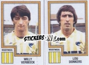 Cromo Willy Verbeeck / Lou Donkers - Football Belgium 1983-1984 - Panini