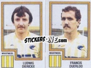 Sticker Ludwig Dierickx / Francis Duerloo - Football Belgium 1983-1984 - Panini