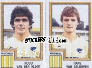 Cromo Ruud Van Der Kloot / Hans Van Gelooven - Football Belgium 1983-1984 - Panini