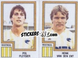 Figurina Pol Pleysier / Henk Van Den Ent - Football Belgium 1983-1984 - Panini