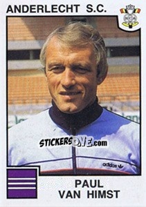 Sticker Paul Van Himst - Football Belgium 1984-1985 - Panini