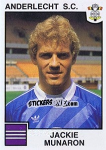 Sticker Jackie Munaron - Football Belgium 1984-1985 n. 3 - Panini