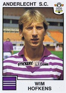 Sticker Wim Hofkens - Football Belgium 1984-1985 - Panini