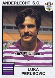 Sticker Luka Peruzovic - Football Belgium 1984-1985 n. 6 - Panini