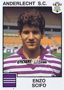 Sticker Enzo Scifo - Football Belgium 1984-1985 n. 8 - Panini