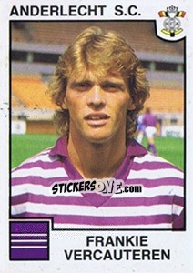 Sticker Frankie Vercauteren - Football Belgium 1984-1985 n. 10 - Panini