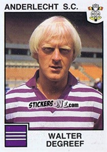 Figurina Walter Degreef - Football Belgium 1984-1985 n. 17 - Panini