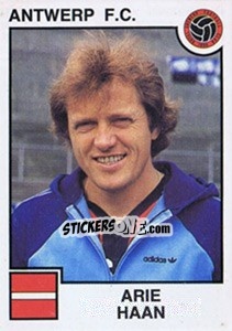 Sticker Arie Haan - Football Belgium 1984-1985 - Panini