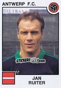 Sticker Jan Ruiter - Football Belgium 1984-1985 - Panini
