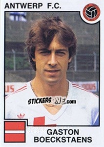Sticker Gaston Boeckstaens - Football Belgium 1984-1985 n. 22 - Panini