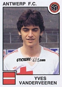 Figurina Yves Vanderveeren - Football Belgium 1984-1985 - Panini