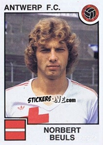 Cromo Norbert Beuls - Football Belgium 1984-1985 - Panini