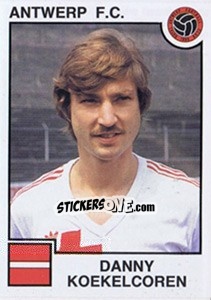 Sticker Danny Koekelcoren - Football Belgium 1984-1985 - Panini