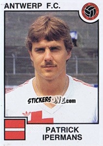 Sticker Patrick Ipermans - Football Belgium 1984-1985 - Panini