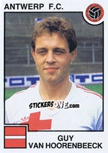 Sticker Guy van Hoorenbeeck - Football Belgium 1984-1985 - Panini