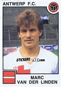 Sticker Marc van der Linden - Football Belgium 1984-1985 - Panini