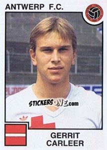 Sticker Gerrit Carleer - Football Belgium 1984-1985 n. 34 - Panini