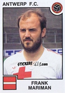 Cromo Frank Mariman - Football Belgium 1984-1985 - Panini